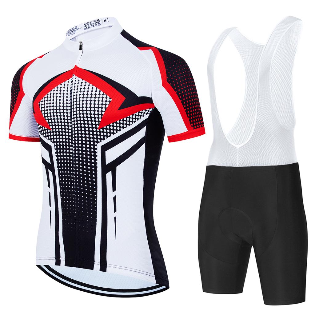 Herren Fahrradbekleidung Mann Fahrradtrikot Mtb Mann Radsportbekleidung Fahrrad für Männer Bycicle Mountainbikes Kurze Trägerhose Radhose Sommer