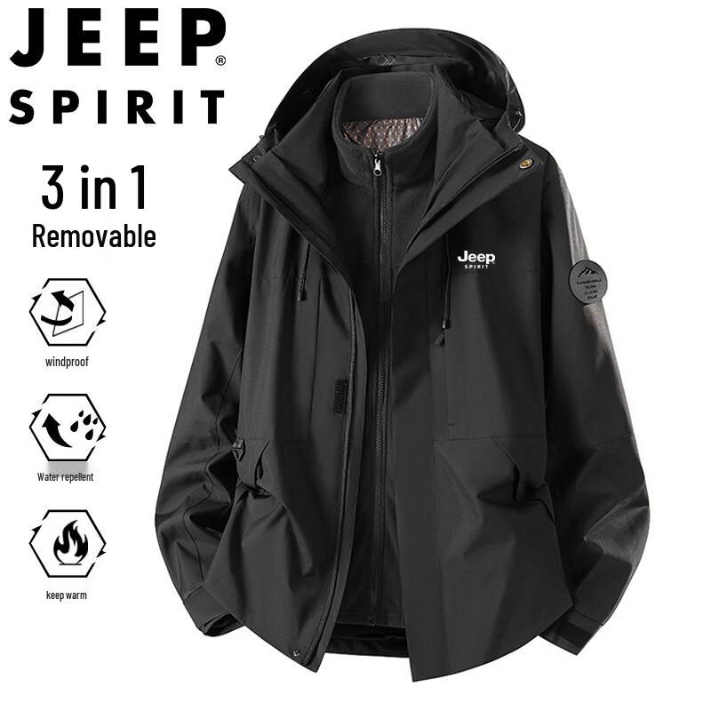 Мужская зимняя куртка 3-в-1 JEEP SPIRIT для активного отдыха XL