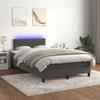 Exclusive House - Slatted Bed Base with LED Mattress Dark Grey 120x200 Cm