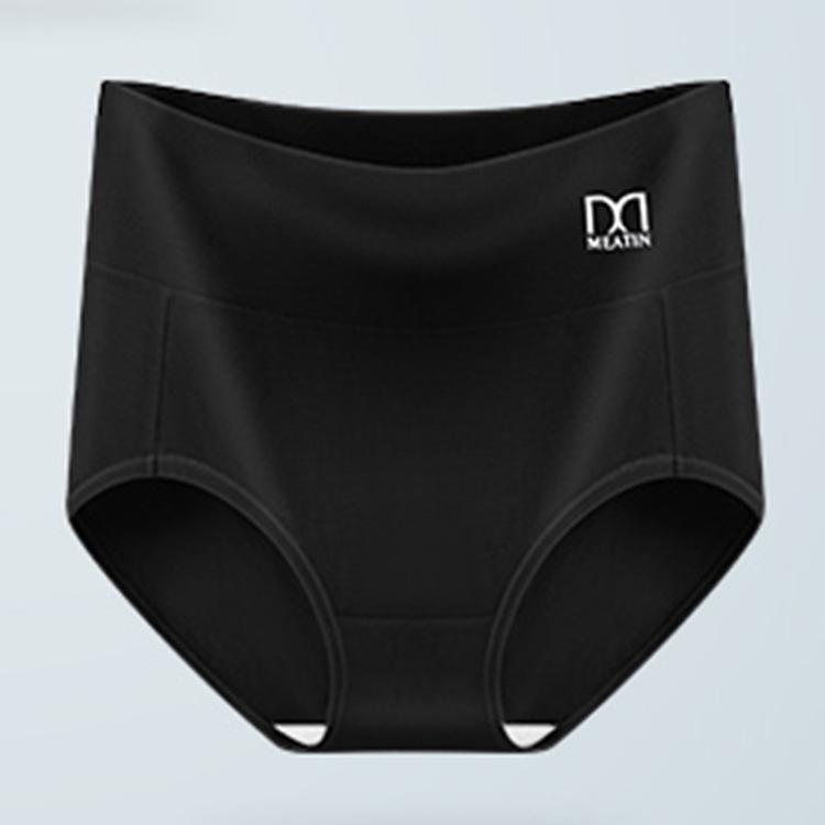 Four Seasons Mei Ya High Waist Cotton Women's Panties - Antibacterial Crotch, Hip Lifting, Abdomen Shaping Triangle Design.