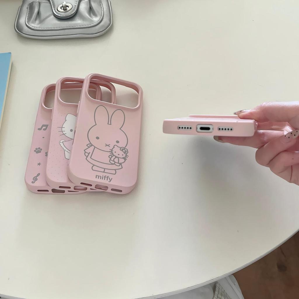 Pinke Linien KT Katze iPhone 16 Pro Max/14/15/17 Pro Schutzhülle von Apple