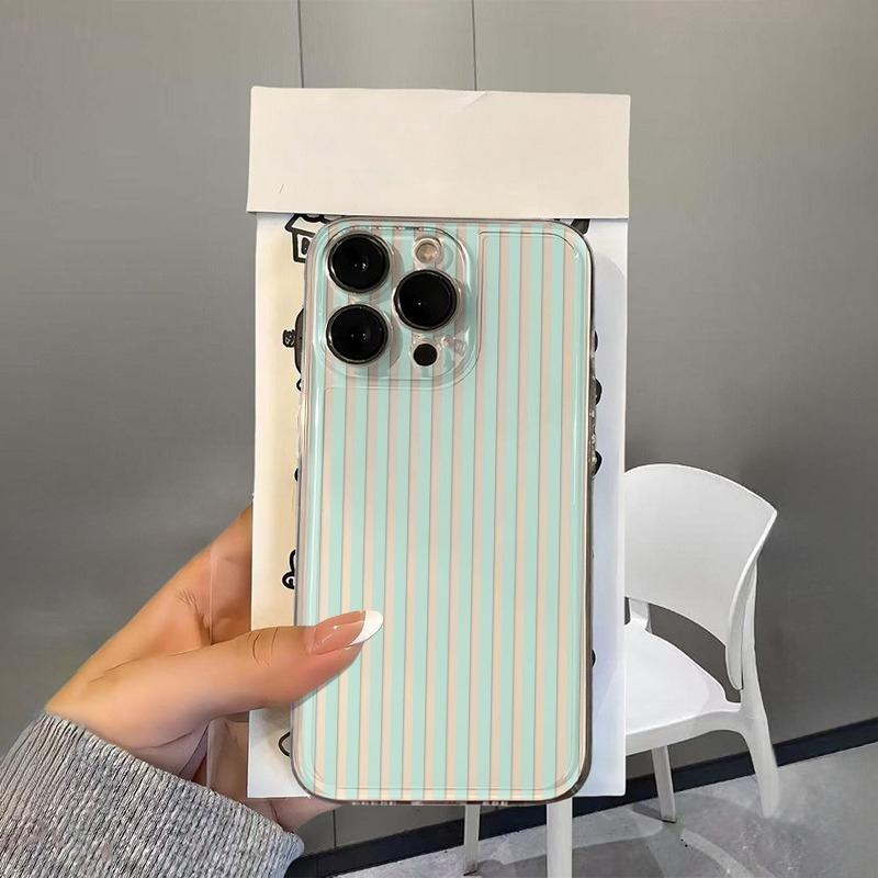 

Colorful Stripes Print Clear Phone Case For Samsung Galaxy S26 S25 Ultra S24 S23 FE S22 S21 Plus S20 A73 A72 A71 Silicone Cover Galaxy S26 Ultra
