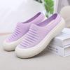 Summer old Beijing breathable mesh women's half drag thick sole one pedal bag head women's shoes soft sole comfortable casual mother shoes