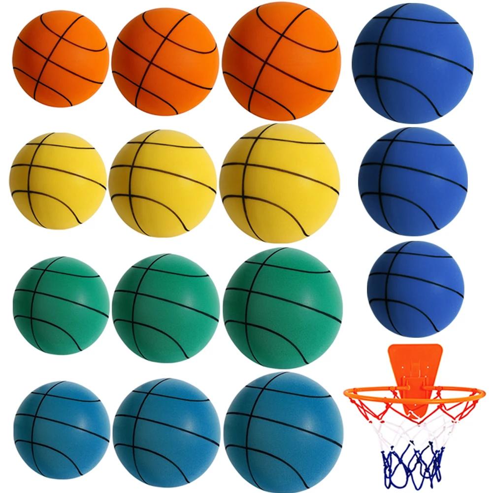 Kinder Hüpfender Stiller Basketball 18/21/24CM Indoor Stiller Basketball Schaumstoffbälle 3/5/7 Größe Basketball Hohe Elastizität Basketball