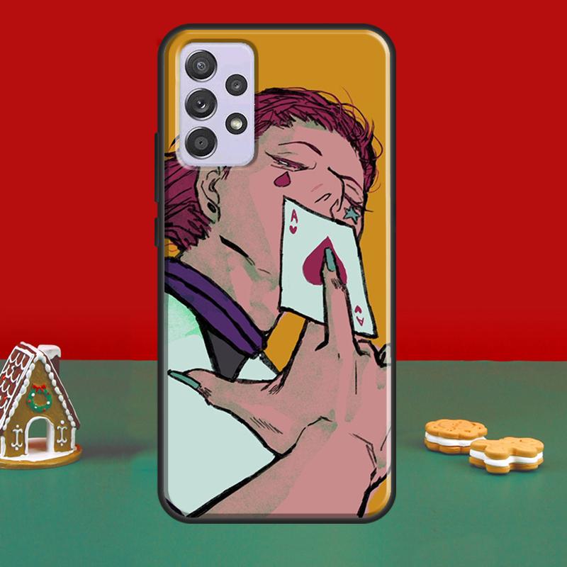 Hunter Anime Hisoka Pouzdro Pro Samsung A52S A12 A32 A42 A52 A72 A51 A71 A31 A11 A40 A50 A70 A21S Kryt Telefonu