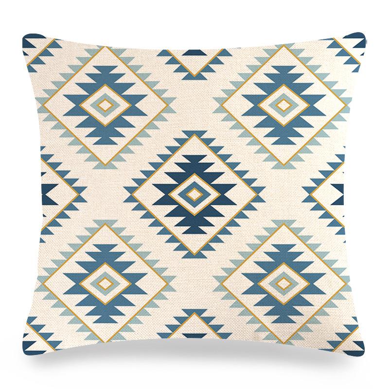 Smooth Geometric Abstraction Digital Printing Short Plush Pillow Covers For Car Sofa Office Cushion Cover Home Goods 60X60Cm