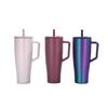 40oz Insulated Stainless Steel Car Cup with Straw & Handle