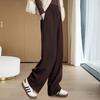 Sibaisha Women's Draped Wide Leg High Waist Casual Trousers