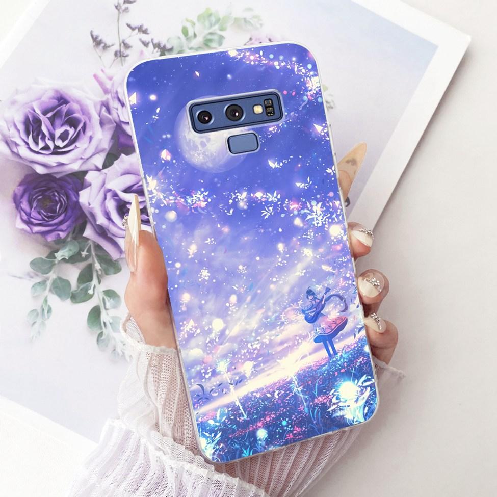Transparent Cover For Samsung Note9 Case Cute Fashion Butterfly Funny Painted Casing For Samsung Galaxy Note9 SM-N960F SM-N9600