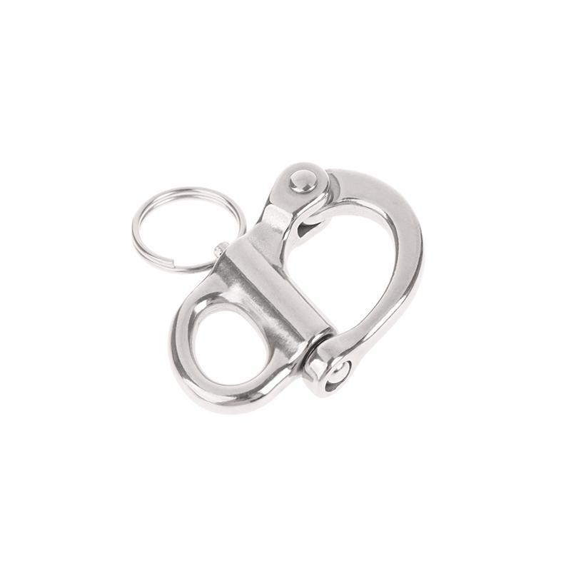 316 Stainless Steel Fixed Snap Shackles Bail Snap Shackles With Quick Release Pin