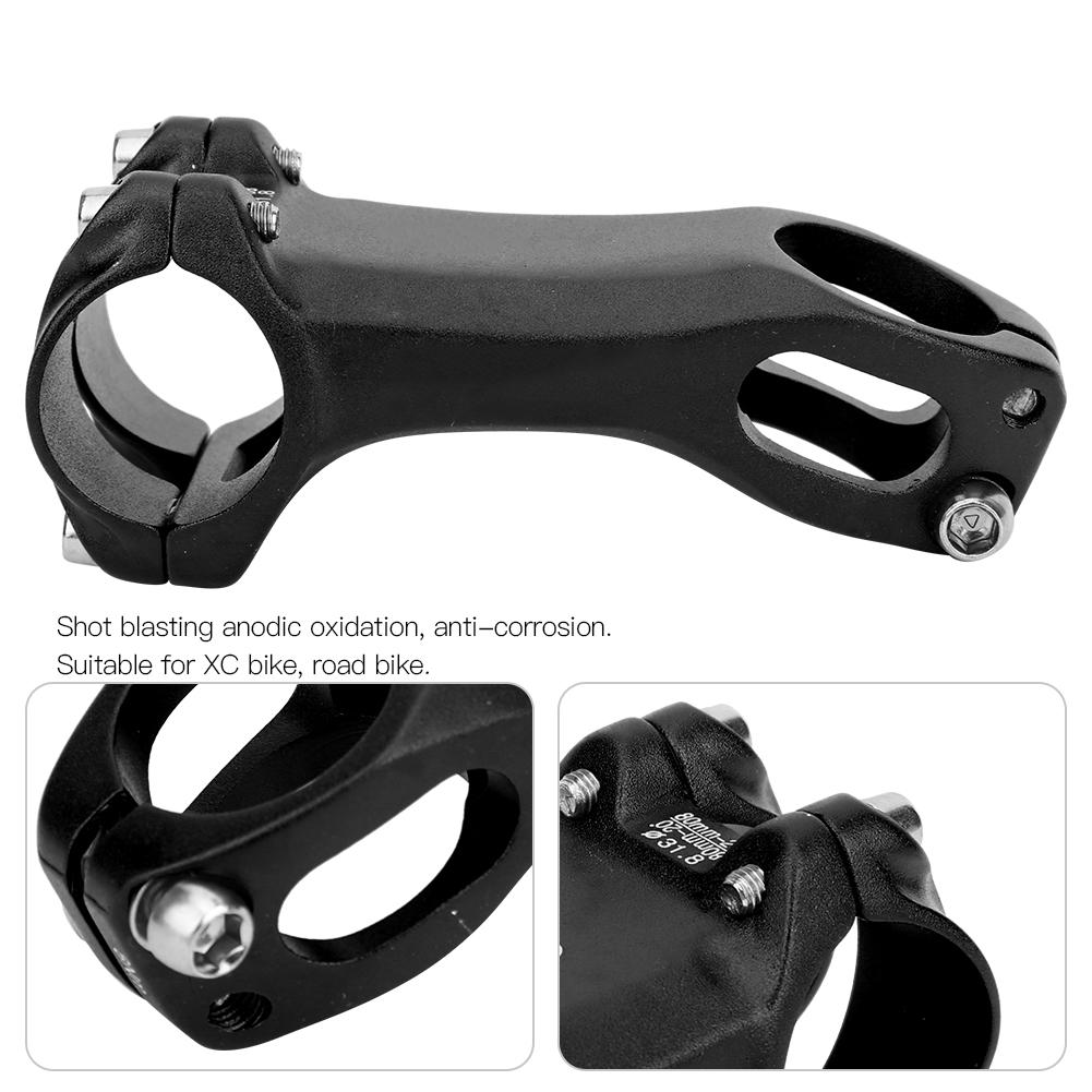 Operated Negative Angle Rod Aluminium Alloy Bike Stem Cycling Accessory(black 80mm)