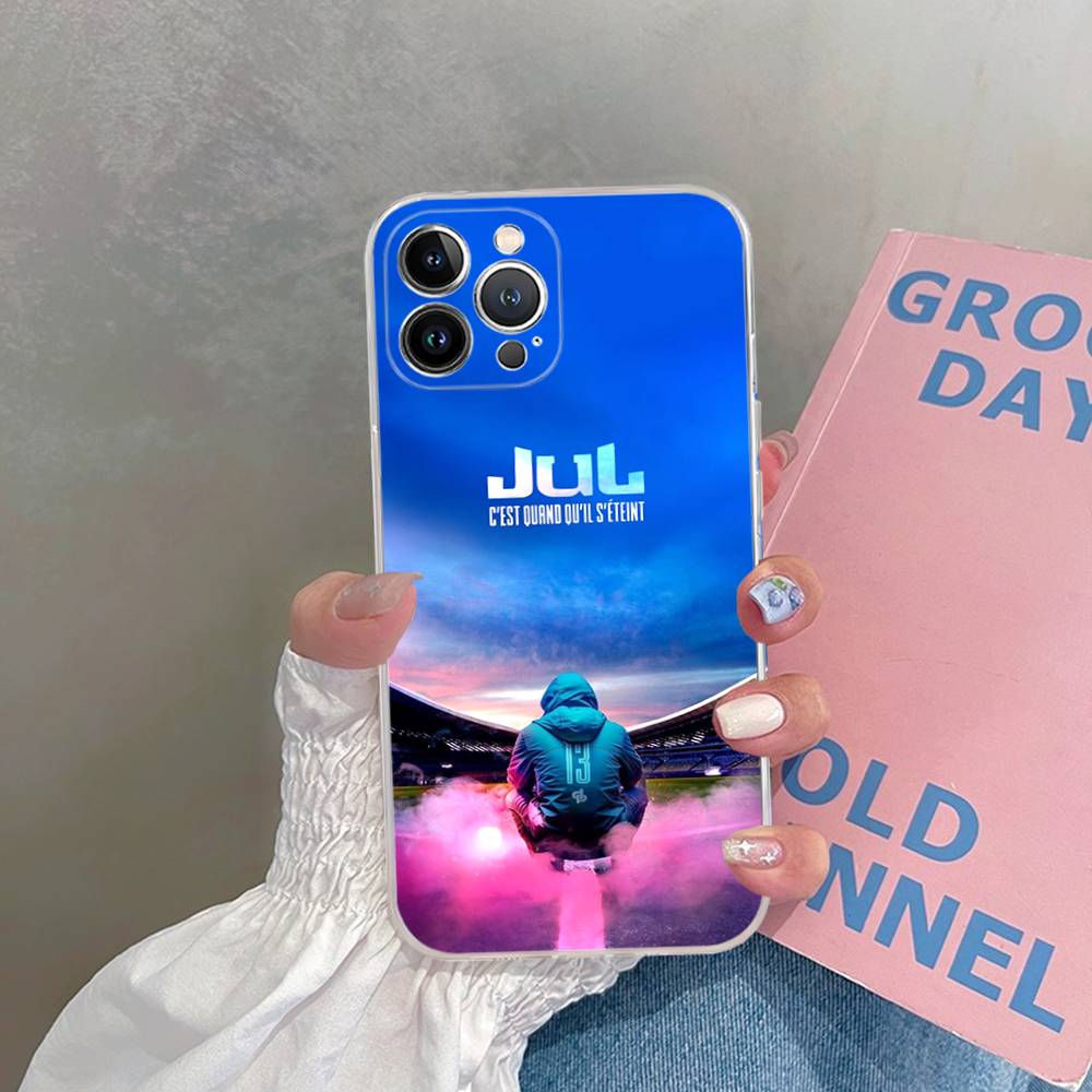 

H-Hots Juls Rapper Logo For iPhone 17 16 15 14 13 12 Mini 11 Pro Max Transparent Case iPhone 14pro max