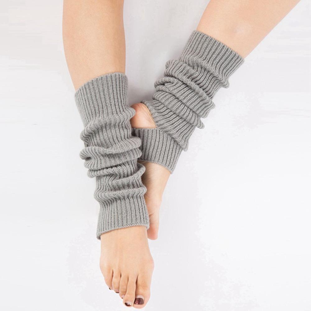 Long Section Ballet Leg Warmers Foot Covers Ballet Knitted Socks Latin Socks  Gym Fitness