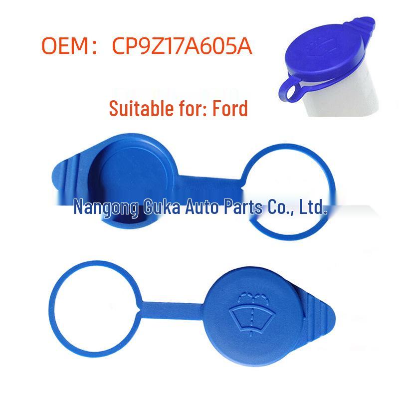 Ford Focus Windshield Washer Fluid Filler Cap (2012-2018) Replacement Lid, Part #CP9Z-17A605-A.