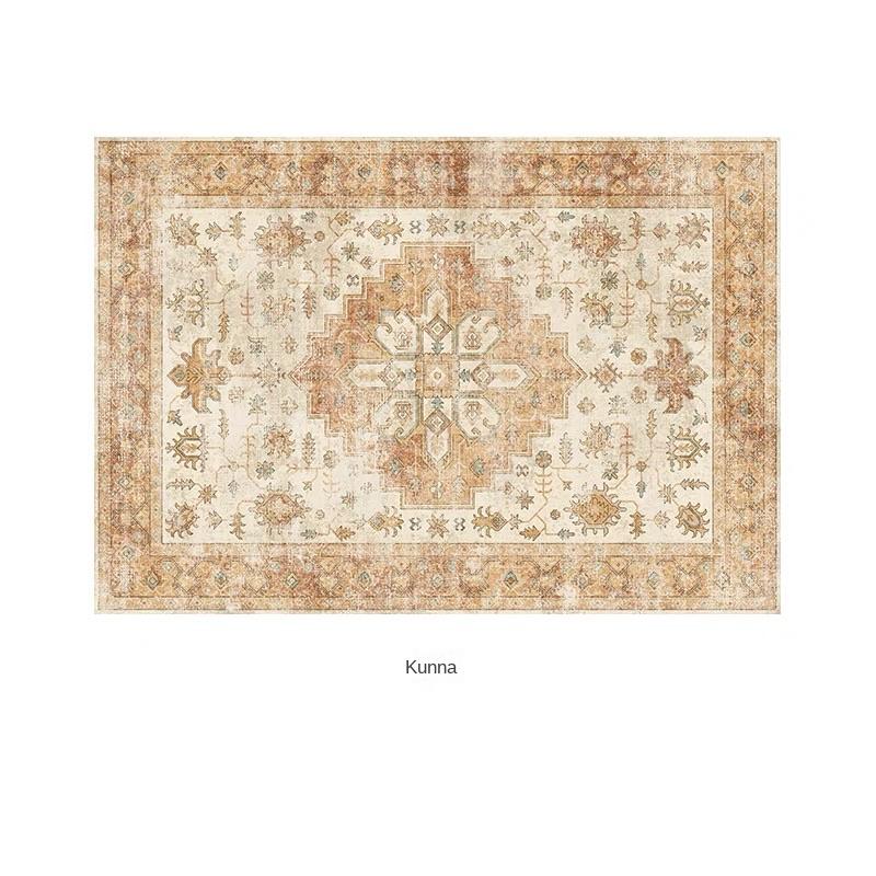 

Retro Persian Wash Bottom Imitation Cashmere Carpet Bedroom Living Room Sofa Coffee Table Cushion Home Decoration Carpet 400mm x 600mm