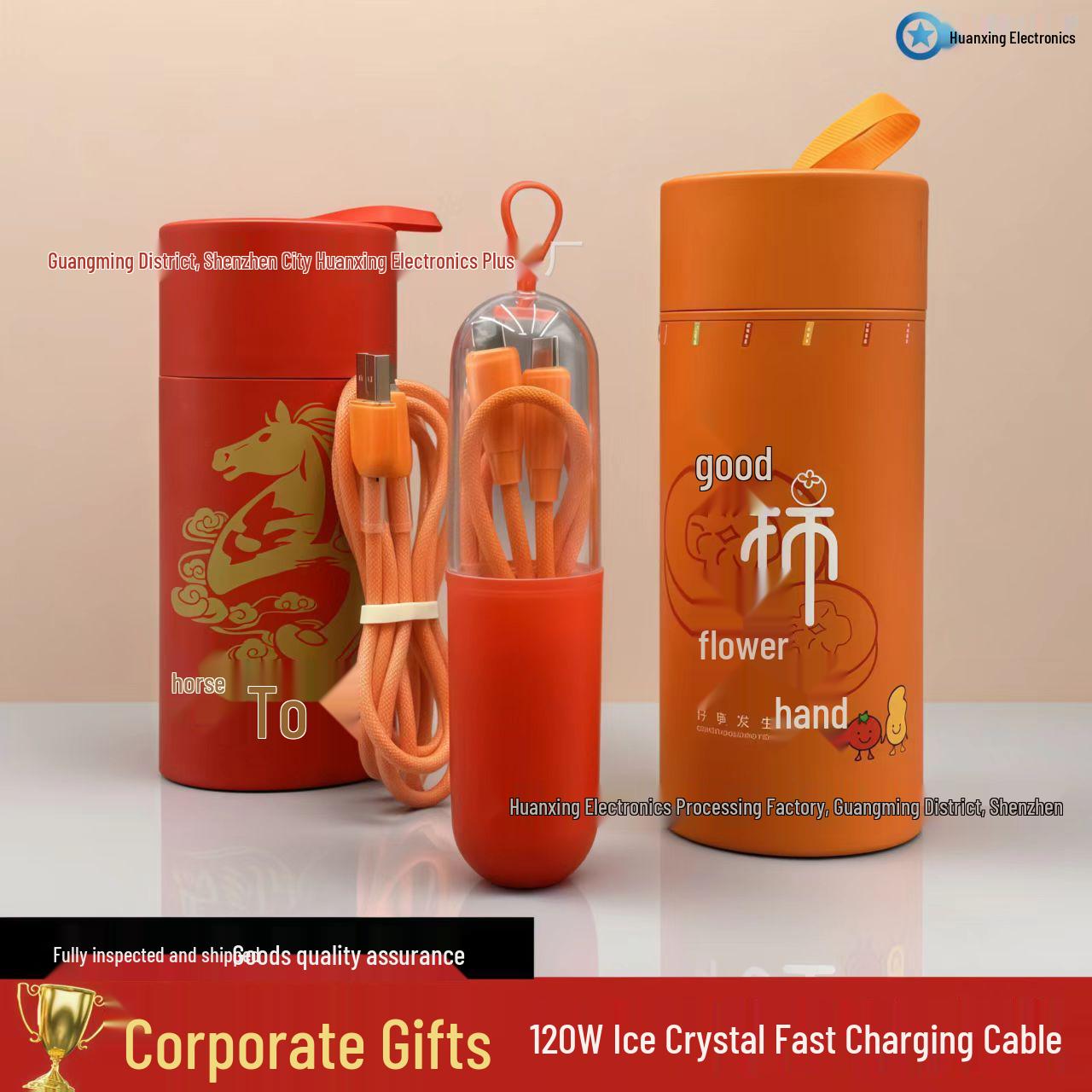 120W Ice Crystal Woven Data Cable, Apple PD 27W Compatible, Transparent Single Head, Dual TYPE-C Charging Braided Ice Crystal Dual Type-C