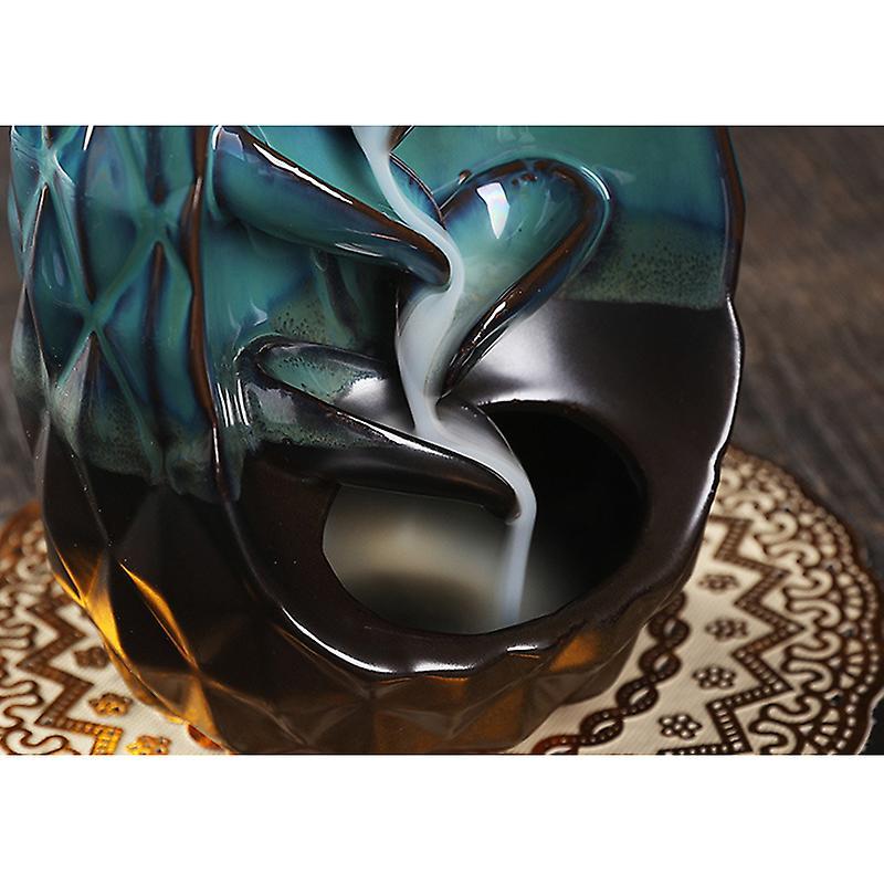 Pineapple Ceramic Backflow Incense Holder Waterfall Incense Burner Home Decor Aromatherapy Ornament New