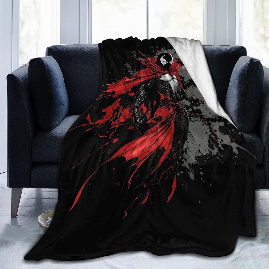 Spawn Blankets Fleece Decoration  Portable Soft Throw Blankets for Sofa Outdoor Quilt
