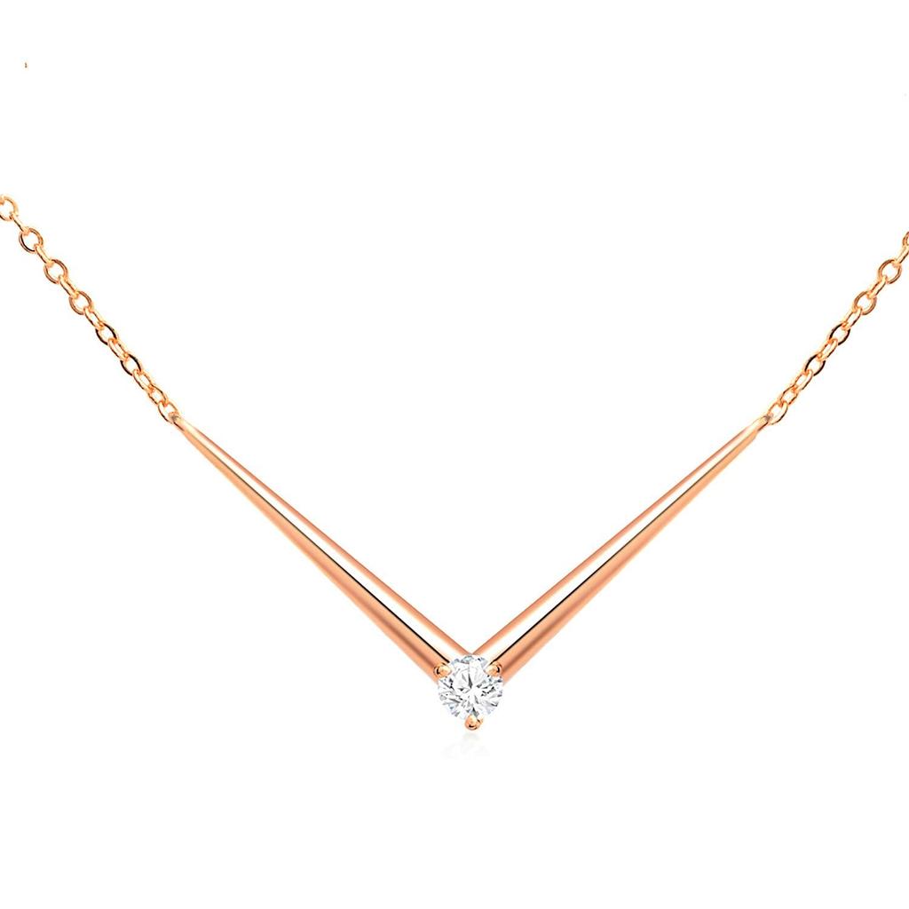 Collier pendentif diamant unique pour femme et fille avec chaîne extensible