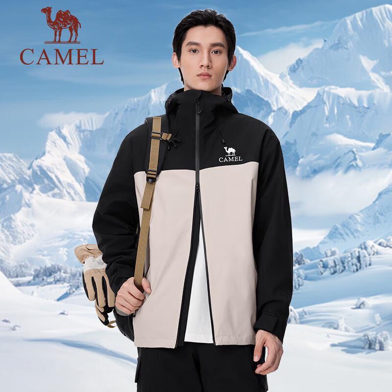 CAMEL Men's Fall/Winter Outdoor Windproof Hard Shell Single Layer Jacket