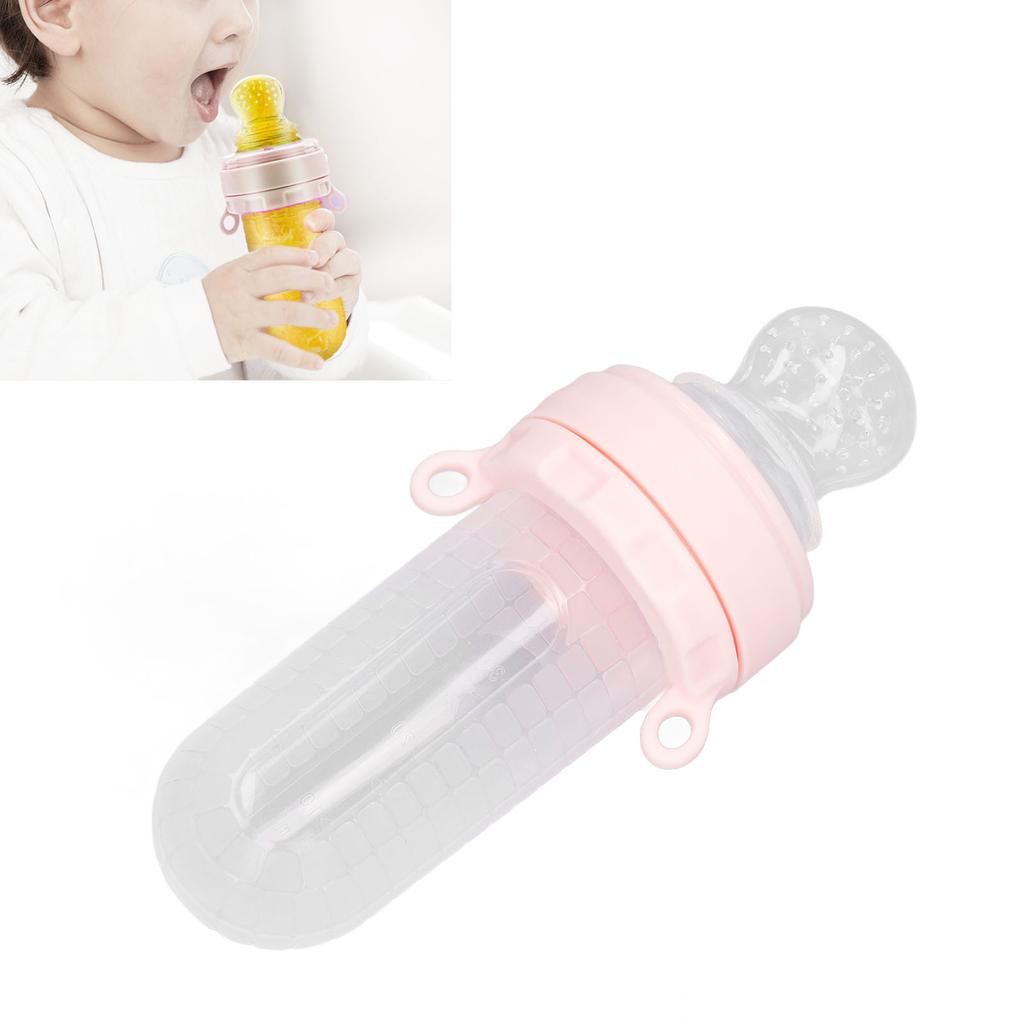 Baby Food Feeder Cute Shaped Soft Silicone Squeeze Spoon Fruit Pacifier Feeder for Infants