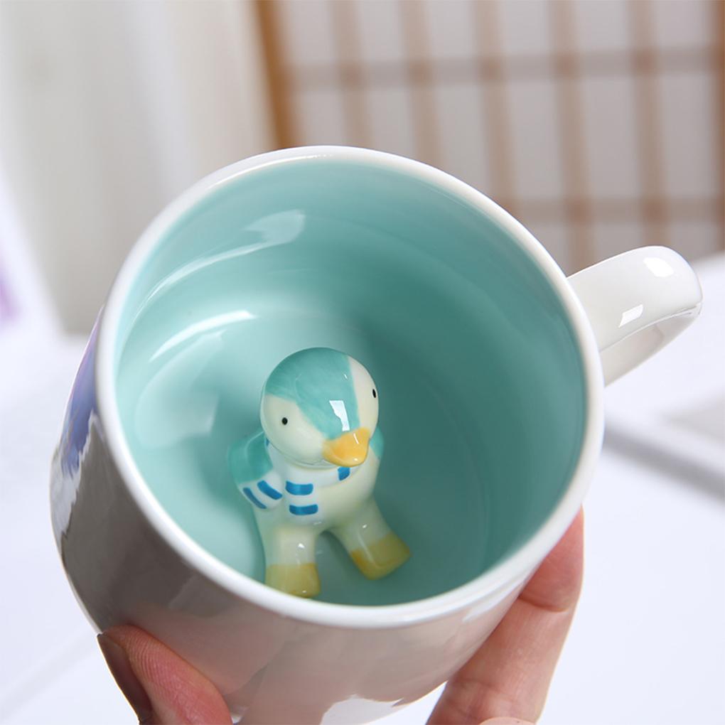 Keramický hrnek Roztomilé zvířátko Hrnky na vodu Čajové Snídaňové hrnky Krásná láhev Novinka Dárky Hrnek Kreslený Mléko Domov Dárek