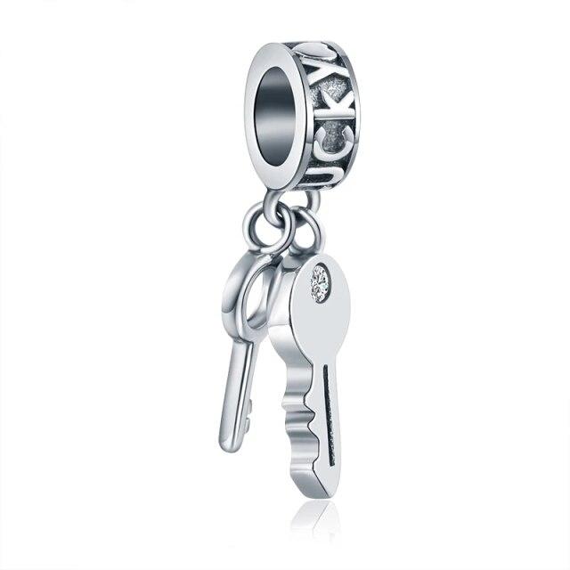 Fit Original European Bracelet 925 Sterling Silver Pink Enamel Dangle Beads Nail Polish Pendant Charms For Women Fashion Jewelry