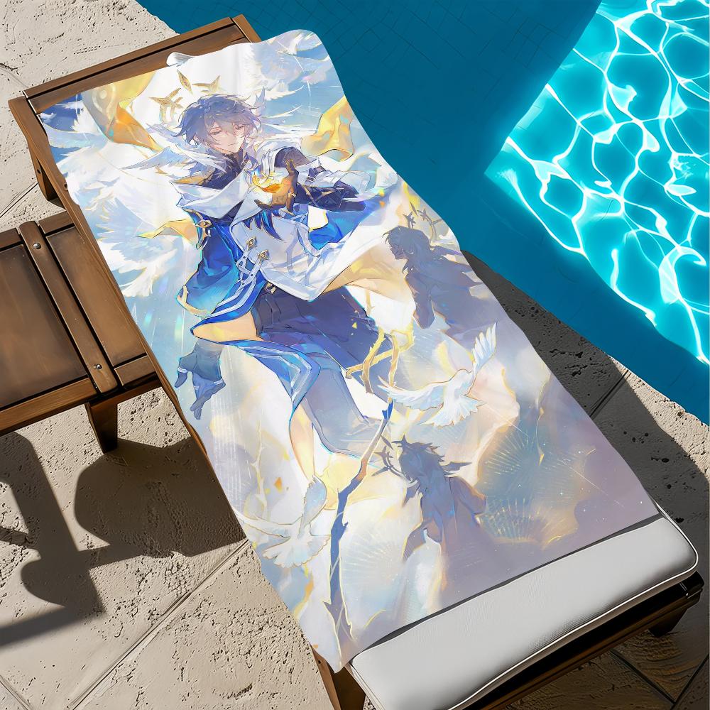 

Video Game Phainon H-honkai S-Star Rail Towel Beach Quick Dry Soft Pool Towels Gift for Travel Gym Shower Camping sports W30*H60(CM)