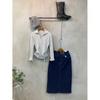 C S In THe Room Ykk Zipper waSHed Side Slit H lIne Long Skirt 2Color