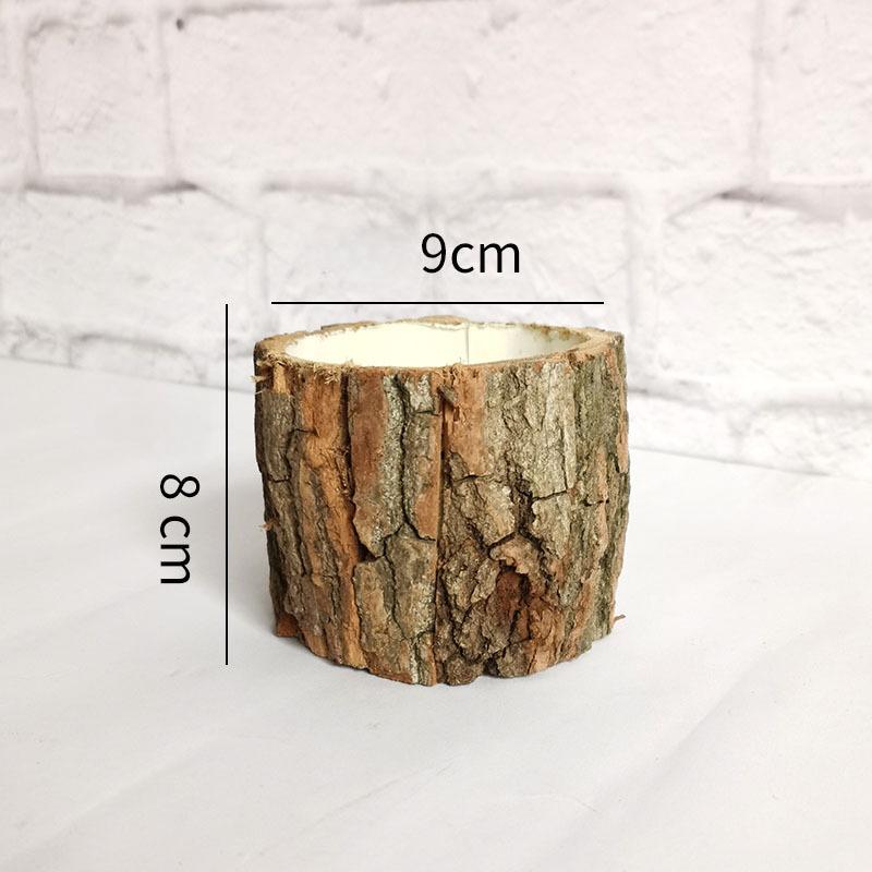 

Украшение рабочего стола Цветочное искусство Кора дерева Цветочное ведро Креативные цветы в горшках Материалы для цветочных композиций Пасторальная цветочная коробка