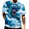 Dragon Series 3D Printed Men's Casual Short Sleeved T-shirt Men's T-shirt