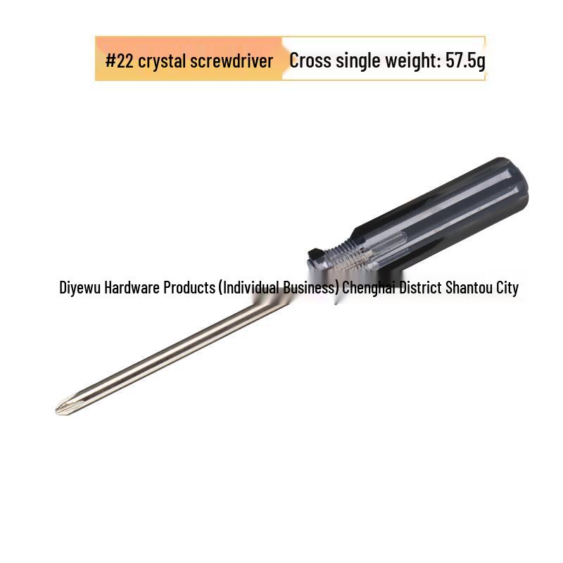 6mm Crystal Color Phillips Flathead Magnetic Screwdriver with Two-Color Strip