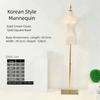 Adjustable Clothing Store Mannequin Steel Base Half-length Clothings Model with Cotton Fabric Display Stand