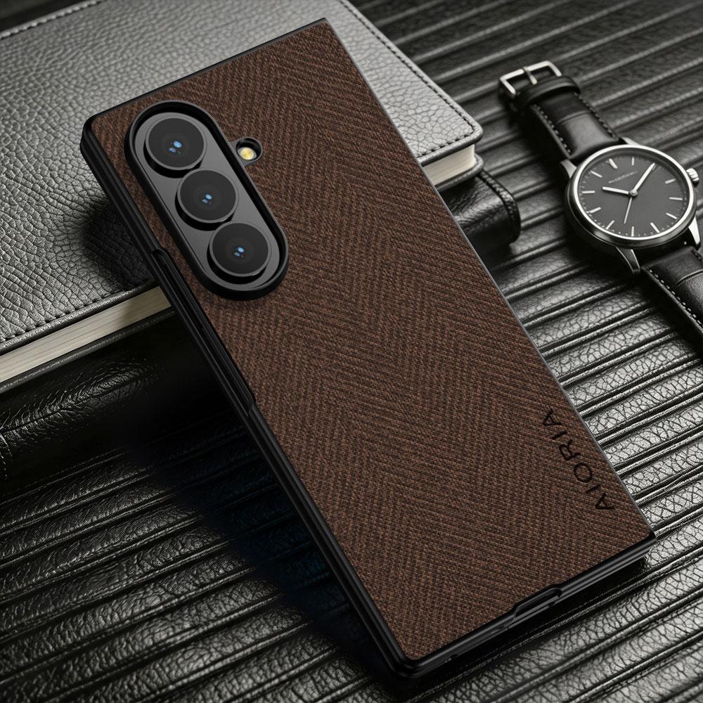 Case for Samsung Galaxy Z Fold 8 Fold8 Ultra 7 6 5 4 3 Luxury Textile Leather Phone Cover for Samsung Galaxy Z Fold 8 Case Capa