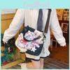 Splicing Handbag Canvas With Cute  Print And Bones Star Decorations