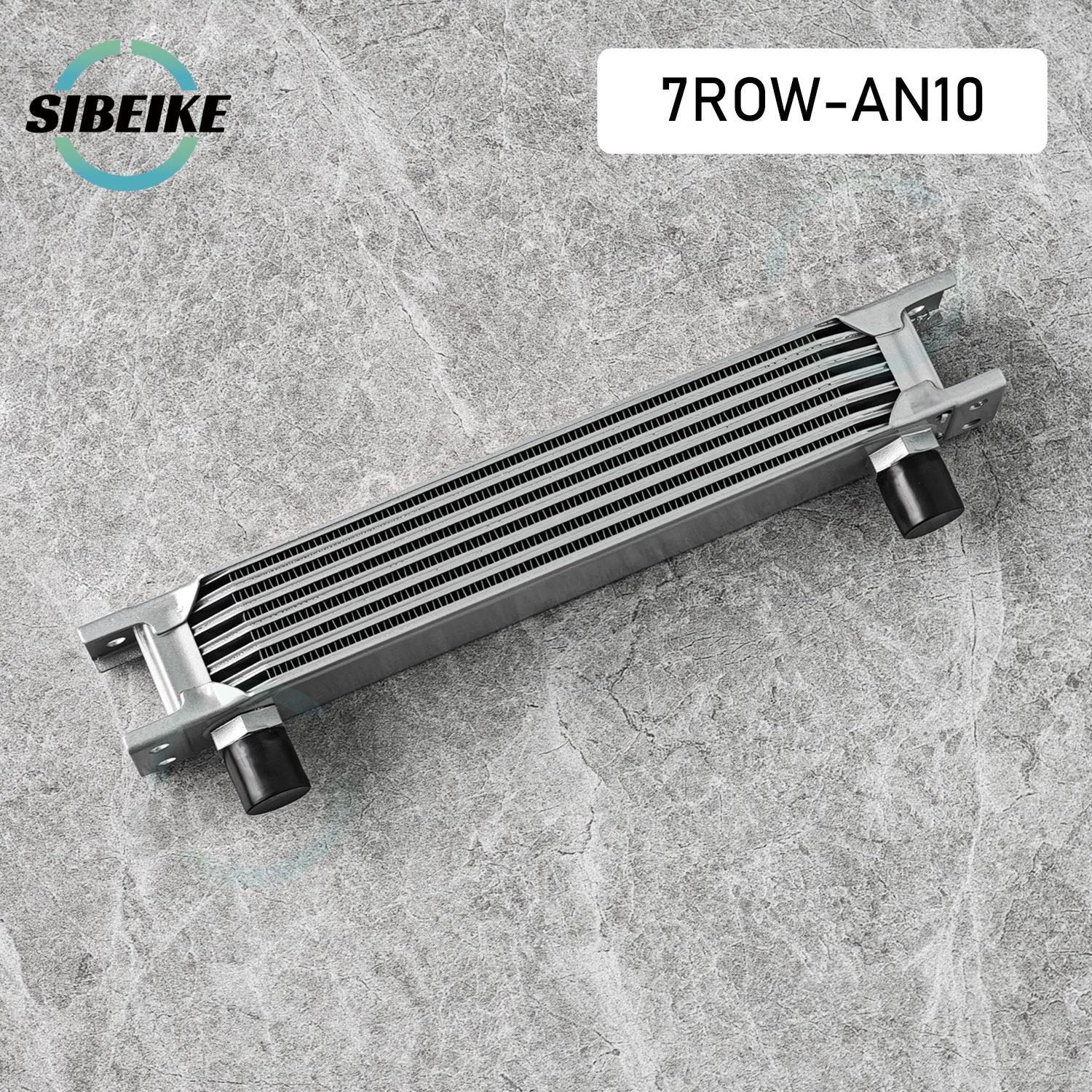AN10 Oil Cooler 7 19 28 Row Universal Engine Transmission Aluminium British Type Cooler Kit 7 Row Silver