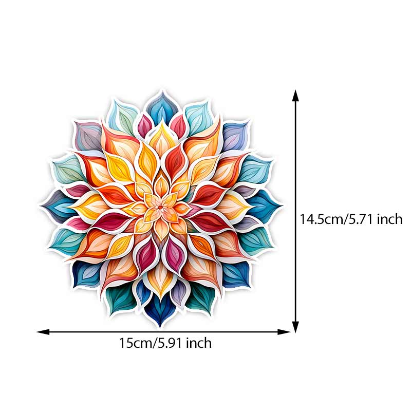 Car Stickers Mandala Vinyl Decal Waterproof Rear Window Motorcycle Camper Bumper Truck Laptop Decoration Sticker TM168