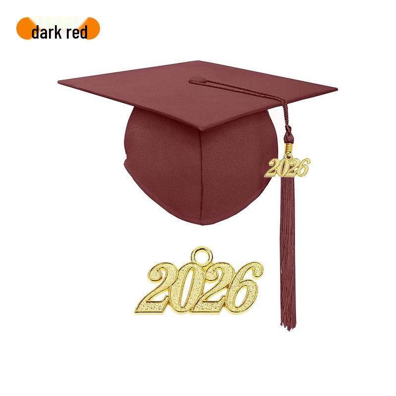 2025 Yıl Etiketli Amerikan Lisans Mezuniyet Şapkası