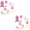 12 Pcs Cat Toy Cat Teaser Christmas Cloth