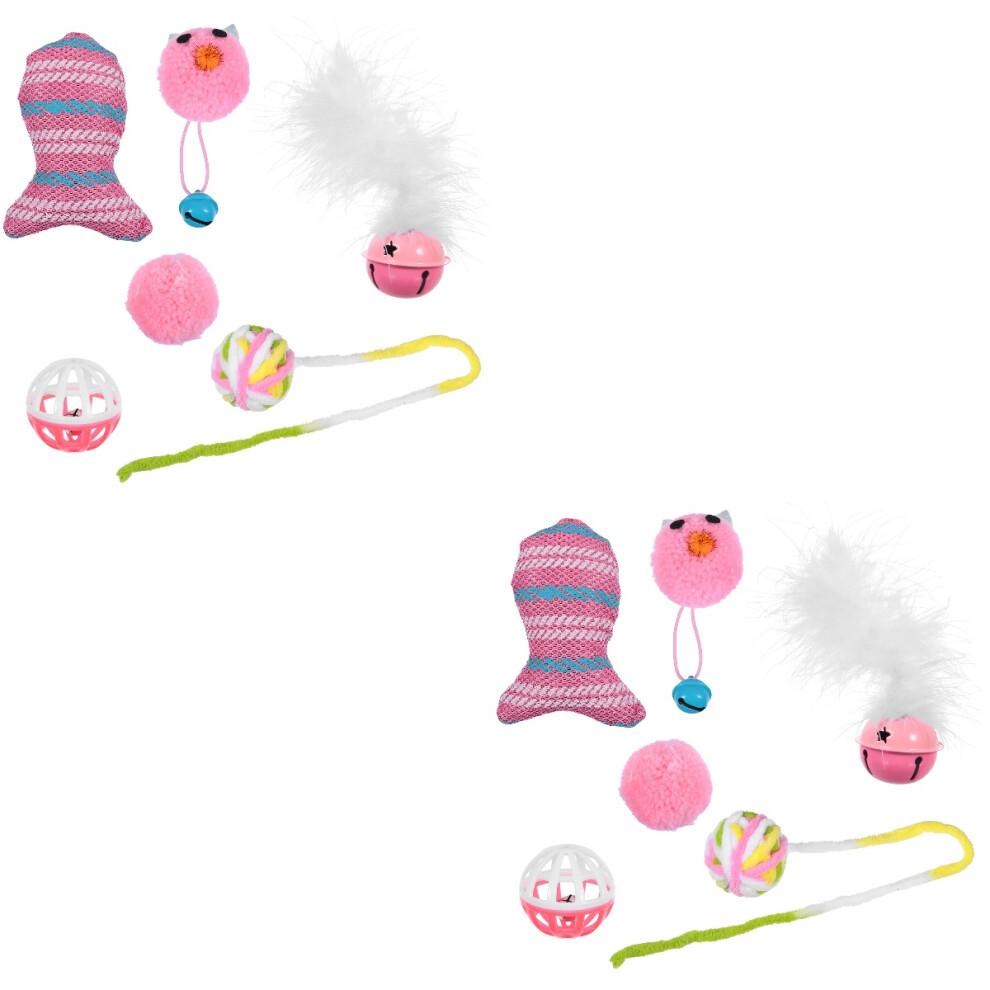12 Pcs Cat Toy Cat Teaser Christmas Cloth
