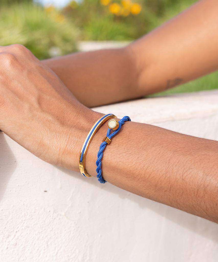 Pig&Hen (Women'S) Easy Ed Bracelet - Royal Blue X Gold