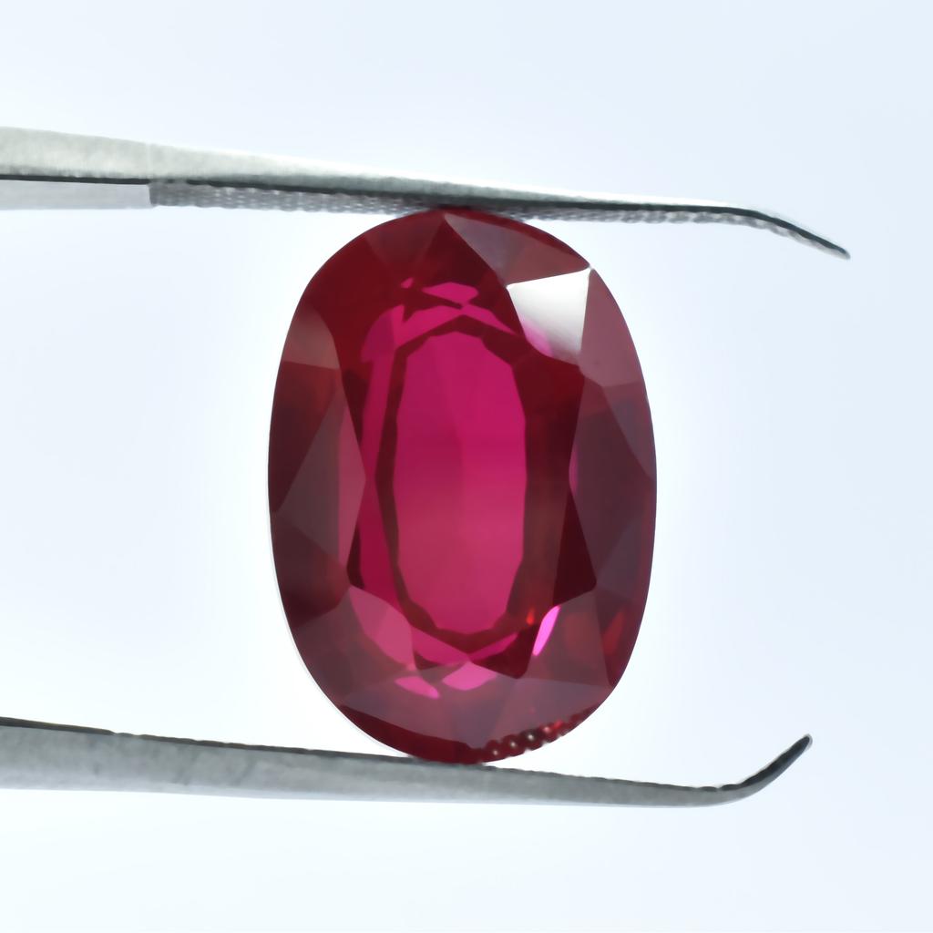 Natural Red Ruby Loose Gemstone 16.10 Ct Oval Shape for Jewelry Making and Gem Collections