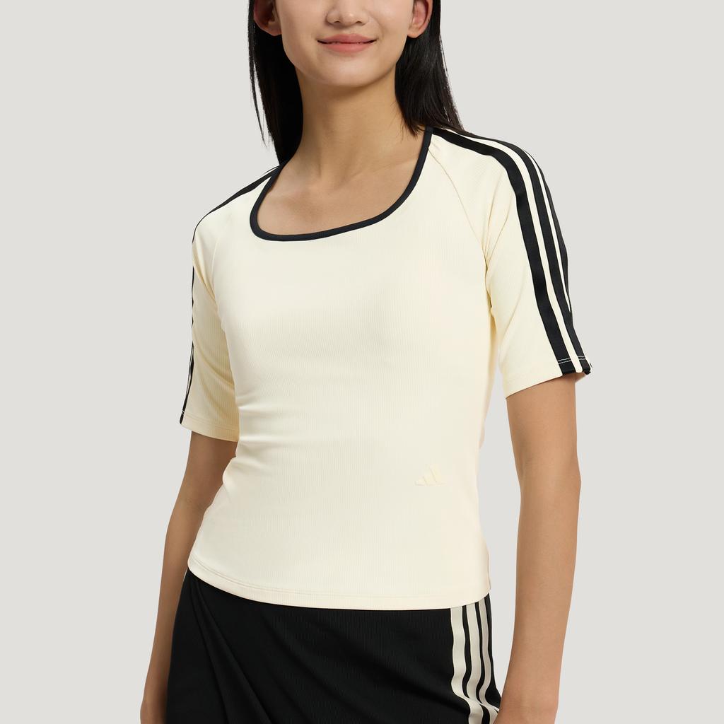 Adidas Hollowed Casual Sports Raglan Sleeve T-Shirt Women tops KV9224