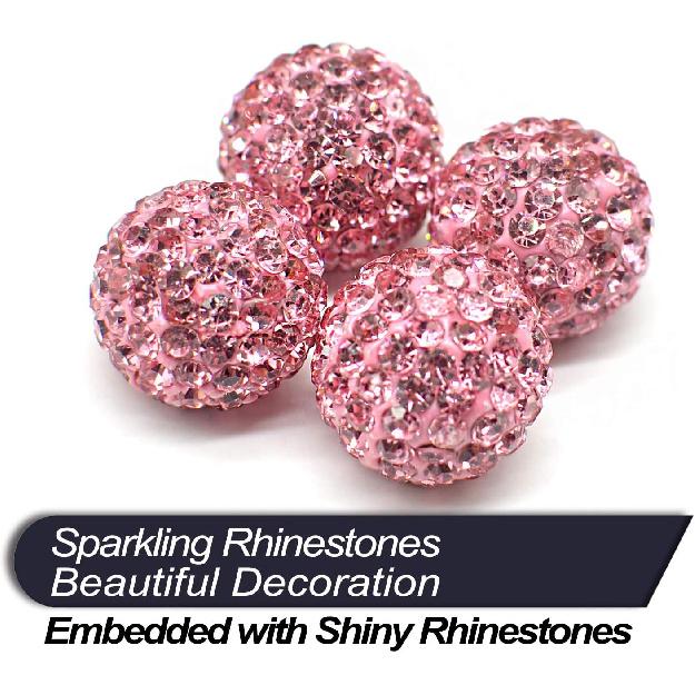 Car Wheel Tire Valve Caps, 4 Pack Crystal Rhinestone Car Tire Wheel Valve Stem Air Caps for Car Tire Accessories Universal for Cars, SUVs, Bicycle,