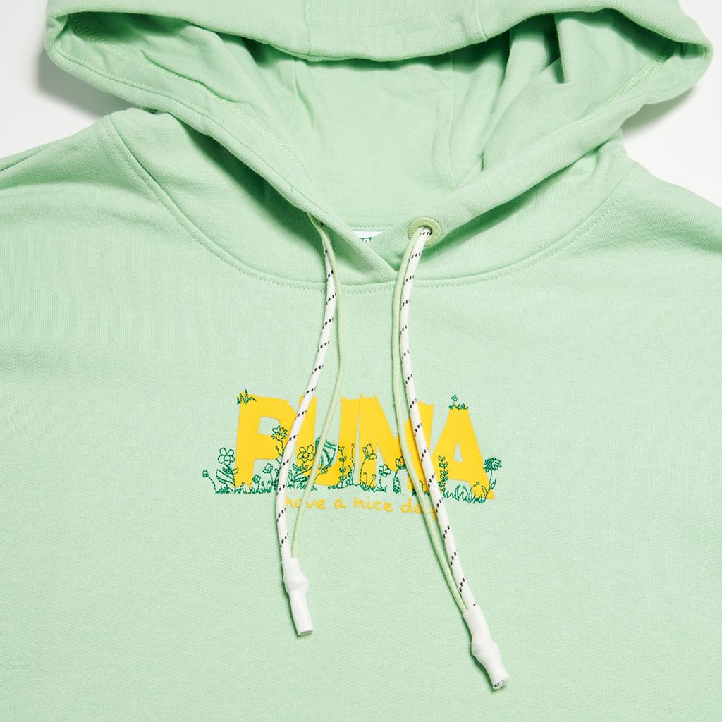 Puma Letter Pattern Printed Casual Hoodie Women Hoodies Mint-Green 539960-32