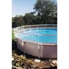 24-inch Above Ground Pool Fence Kit for Privacy Safety in White with Sturdy Weather-Resistant Vinyl and Mounting Brackets 8 Sec