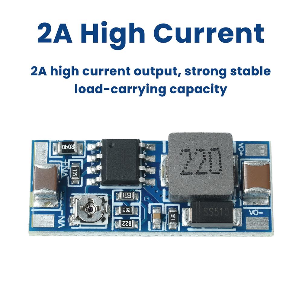 Ultra-Small Mini DC-DC Step Down Buck Power Module 8-100V Input To 5-20V Output Adjustable 2A Voltage Regulator Buck Converter