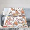 Cute Bubu & Dudu Blankets Super Warm Funny Plush Throw Blanket For Kids Adult Living Room Flannel Bedspread Bed Cover