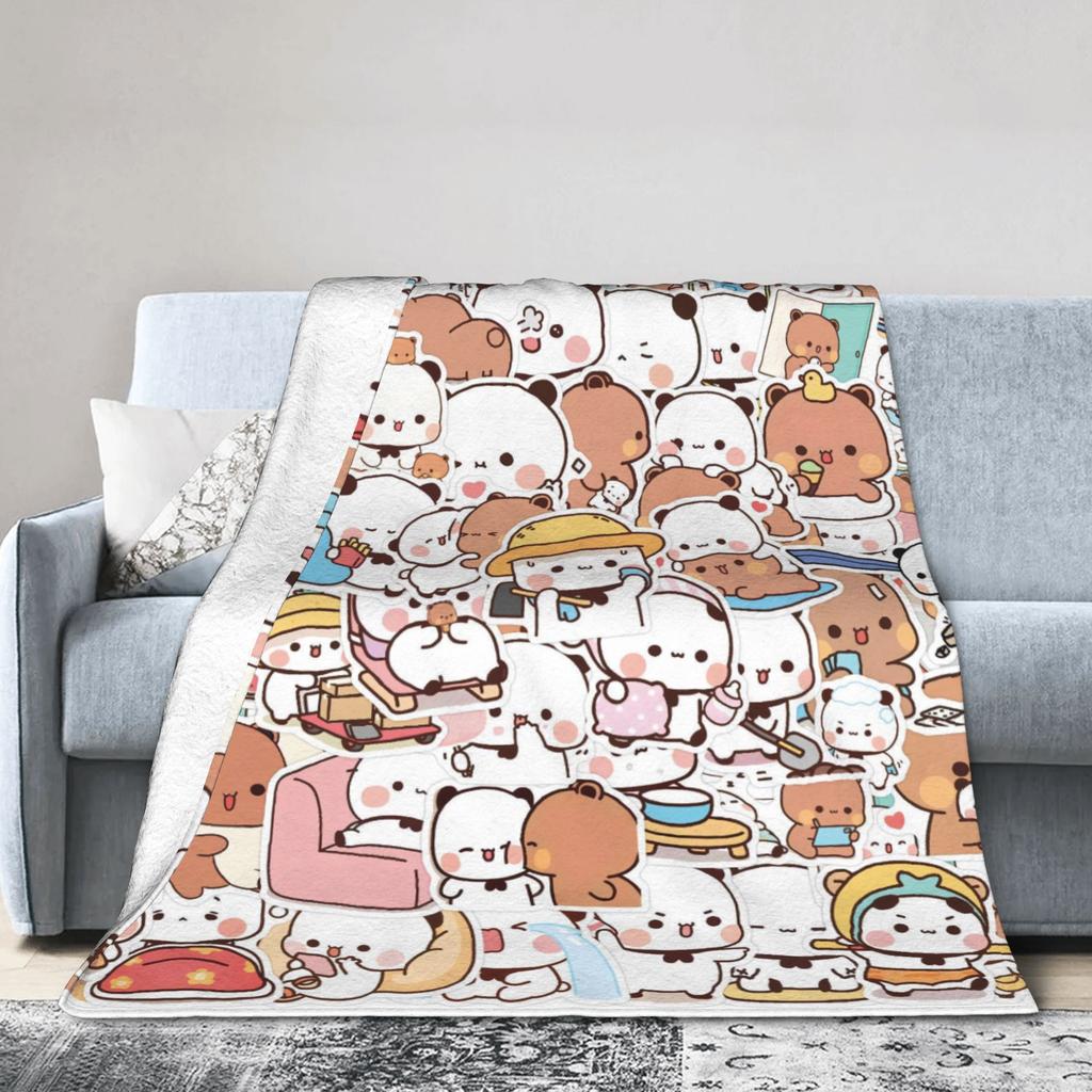 Cute Bubu & Dudu Blankets Super Warm Funny Plush Throw Blanket For Kids Adult Living Room Flannel Bedspread Bed Cover