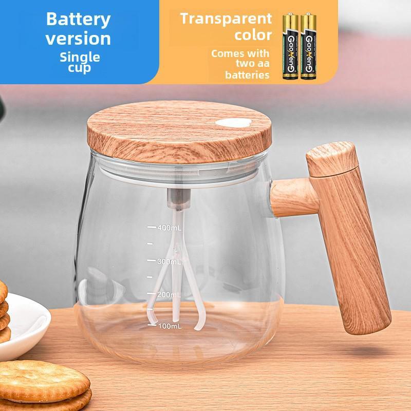 

Высококачественная электрическая кружка для помешивания Maple — полностью автоматическая чашка для кофе battery type прозрачный белый